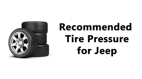 Tire Pressure For Jeep Tires