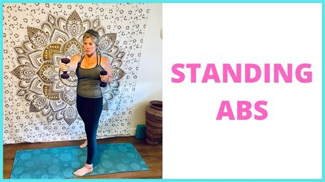 Burn Menopause Belly Fat Standing Abs Workout With Weights Youtube