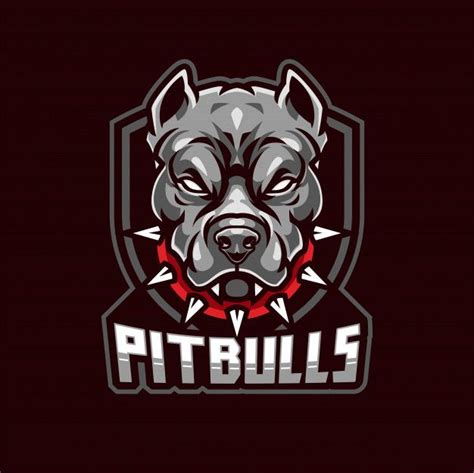 Logotipo Da Mascote De Pitbull Vetor Pre Premium Vector Freepik