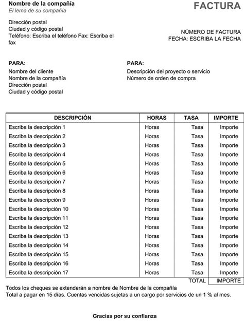 Modelos De Facturas Descargables Para Word Y Excel Holded Facturas