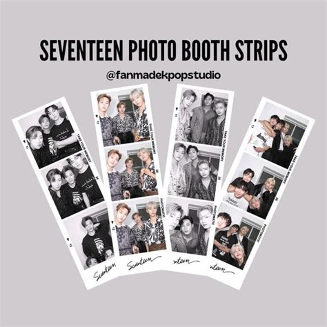 Set Of Seventeen Photo Booth Strips Fanmade Unofficial Etsy