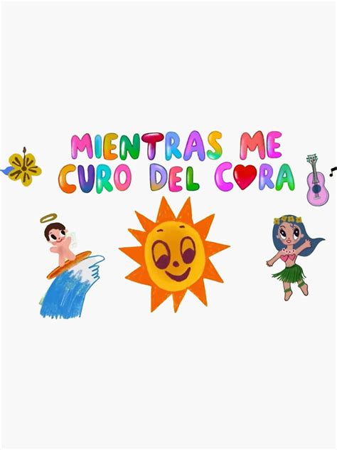 Mientras Me Curo Del Cora Karol G Lyrics Sticker For Sale By Keeley