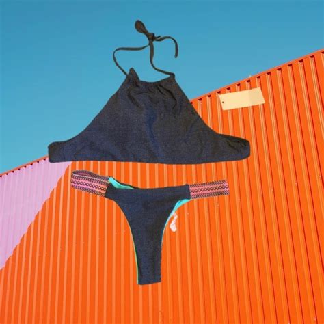 L Space Swim L Space Bikini Set Blue Pink Xs Nwt Poshmark