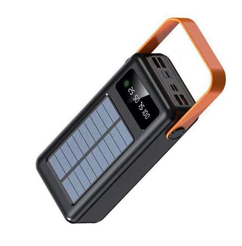 Mah Solar Powered Power Bank With Led Flashlight Sd Shop Today