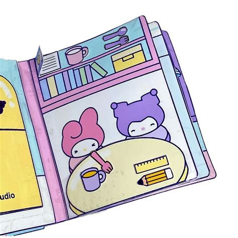 Sanrio Kuromi My Melody Cinnamoroll Diy Quiet Book Full Set Decompress