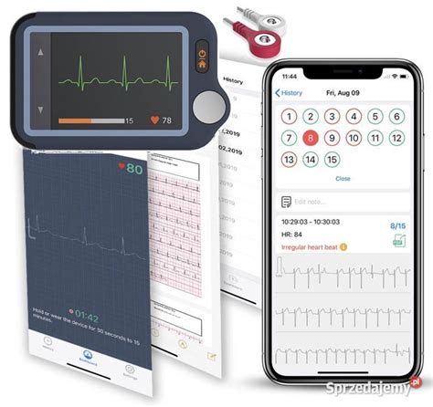 Przenośne Mobilne EKG Aparat Monitor Pulsebit Medyczny EKG Myszków