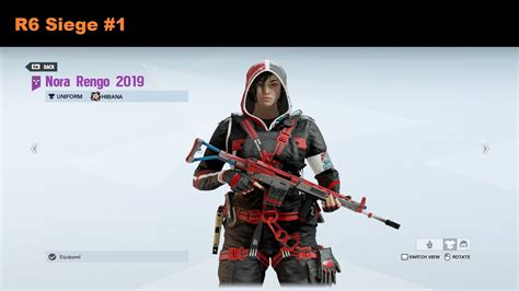 Nora Rengo 2019 Hibana Skin Set Showcase Rainbow Six Siege 1 Youtube