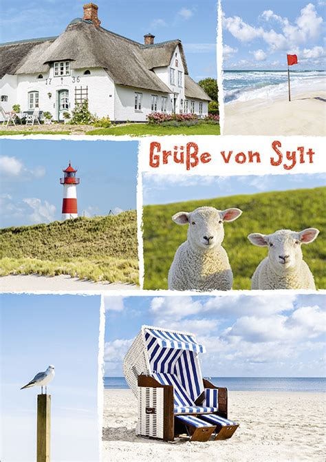 Postkarte Gr E Von Sylt Postkarten Kartenarten Karten Hartung