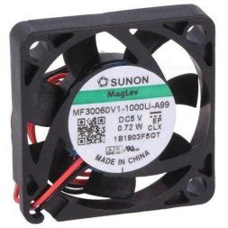 MF30060V1 1000U A99 SUNON Fan Axial 30x6mm 5VDC 0 56W 8 28m3 H 326537