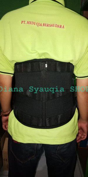 Jual Korset Lumbal Hitam Korset Nyeri Sakit Pinggang Di Lapak Diana