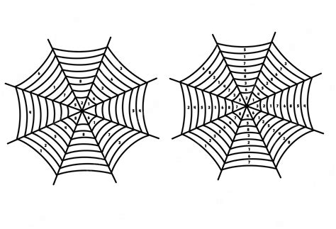 Premium Vector | Spider web sudoku spidoku halloween puzzles