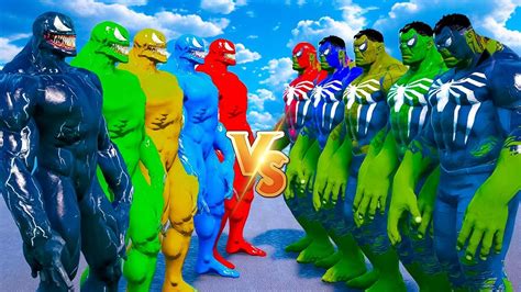 Team Hulk Vs Team Red Venom Epic Superheroes War Marvel Battle