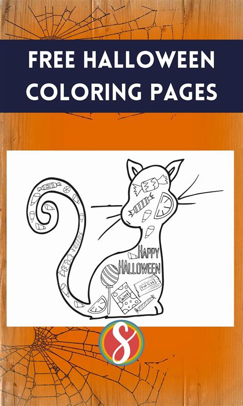 halloween coloring pages cat 8