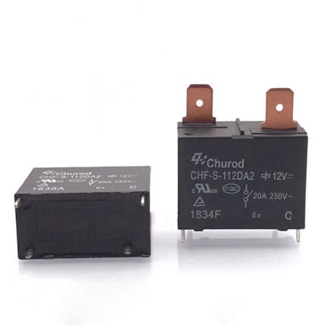 CHUROD CHF-S-112DA2 Power Relay 12VDC 4Pin 20A 250V | eBay