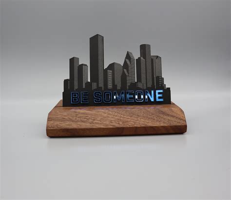 Houston Be Someone Skyline Desktop - Etsy