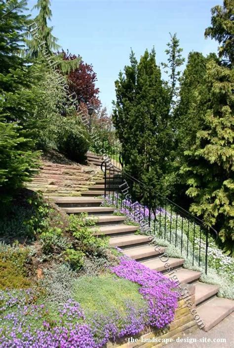 Steep Hillside Landscaping Stairs | Landscape design, Hillside ...