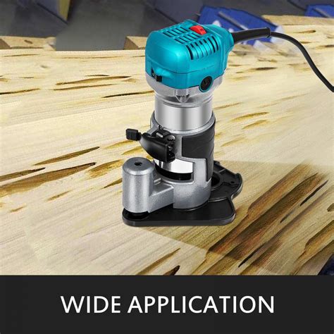 Compact Router 710w Variable Speed W Collets 14 1 X Plunge And Offset Base Vevor Mx