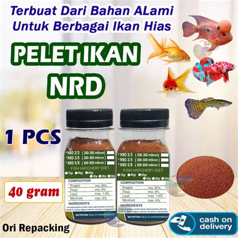 Gram Nrd Mikron Pelet Ikan Pelet Nrd Repack Pellet