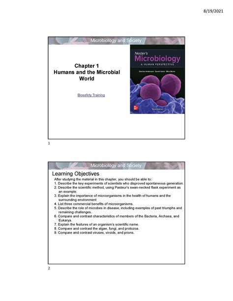 Bsc Chapter Notes Chapter Humans And The Microbial World