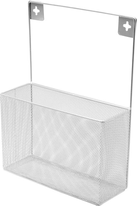 Amazon Ybm Home Silver Mesh Wall Mount Pantry Caddy Wrap Rack