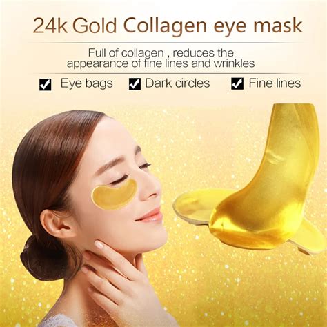 10pair 20pcs Golden Eye Mask Eye Pad Crystal Eyelid Patch Crystal