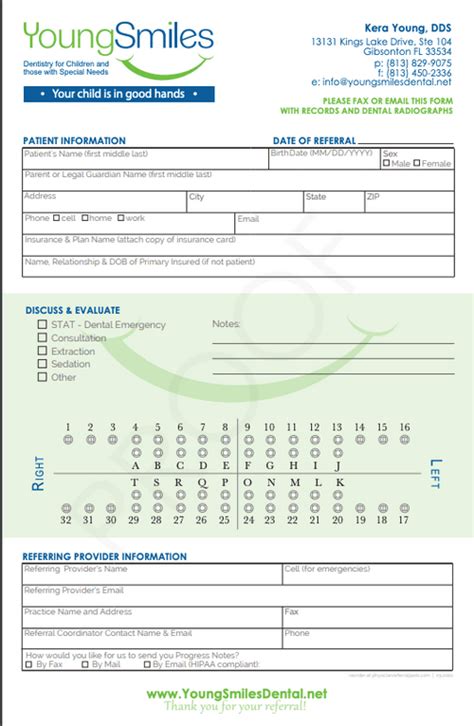 Dental Referral Pad Template