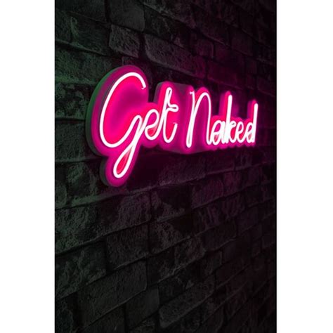 Wallity Get Naked Pink Pink Decorative Plastic Led Lighting EPonuda