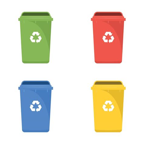 Conjunto De Iconos De Papelera De Reciclaje 2188513 Vector En Vecteezy