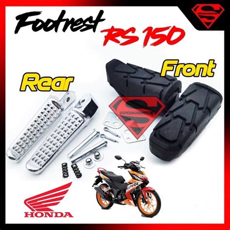 Footrest Rubber Frontbar Comp L Step Frontrear Honda Rs150 Rs 150 R