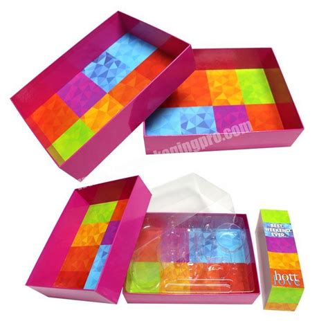 Custom Art paper packing box with blister tray with customized design ...