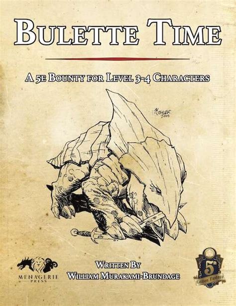 Bulette Time (5E) - Menagerie Press | Menagerie Press D&D 5E ...