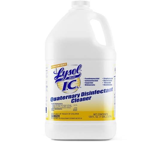 Lysol I C Quaternary Disinfectant Cleaner Concentrate Liquid 128 Fl Oz 4 Quart Original