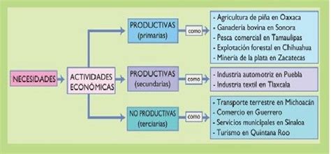 Las Actividades Primarias Secundarias Y Terciarias En México