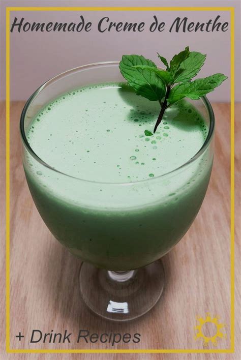 Homemade Creme De Menthe Drink Recipes Creme De Menthe Drinks Recipes Mixed Drinks Recipes