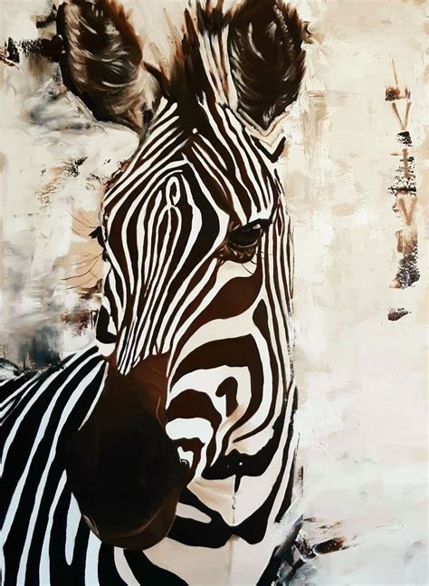 Zebra Oil Painting