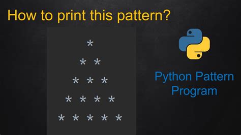 1 Python Pattern Program Triangle Without Using Any Pre Define Method