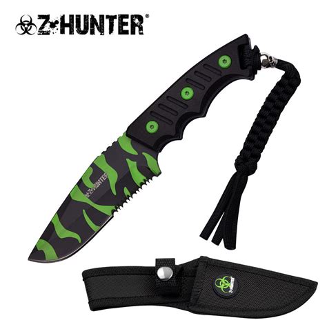 Z Hunter™ Green Stripe Camo Fixed Blade Knife William Valentine