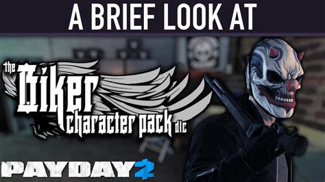 A Brief Look At The Biker Character Pack Dlc Payday 2 Youtube