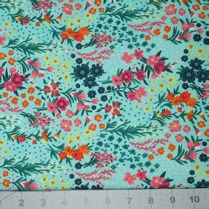 Boundless Nectar Scandinavian Dove Florals Fat Quarter Fabric Etsy