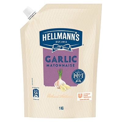 Hellmanns Garlic Mayonnaise 12x1kg