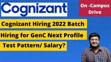 Cognizant Hiring 2022 Batch GenC Next Profile Hiring For 4 Profiles