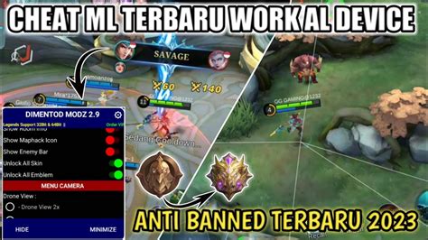 CHEAT ML TERBARU 2023 MOD MENU ANTI BANNED UNLOCK ALL SKIN NO PW NO