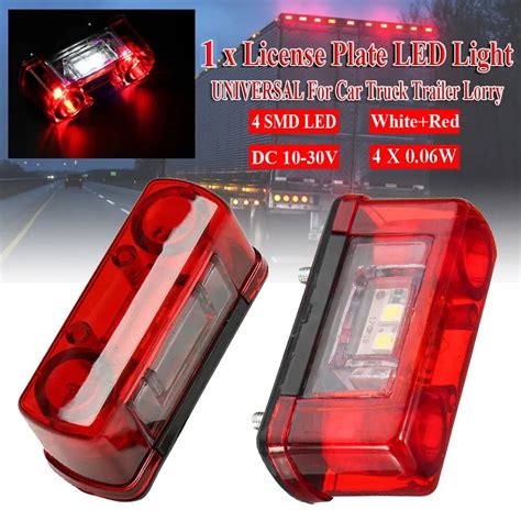 12v 24v Samoch D Led Wiat O Do Tablicy Rejestracyjnej Lampa Uniwersalna