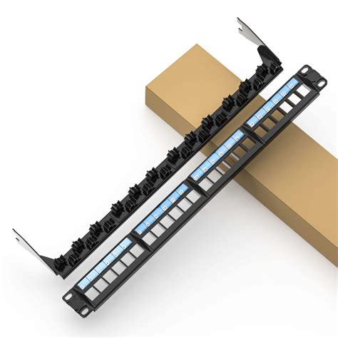 Network 1U 24 Port UTP Unshielded Blank Patch Panel 24 Port Empty Patch