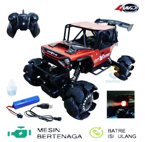 MOBIL REMOTE CONTROL BESAR OFFROAD CLIMB SPRAY NITRO 4WD 1 14 2 4GHZ