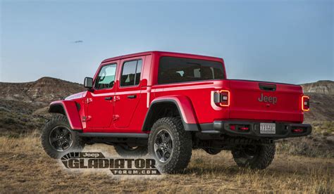 2020 Jeep Gladiator Jt Pickup Rubicon Rear The Fast Lane Truck