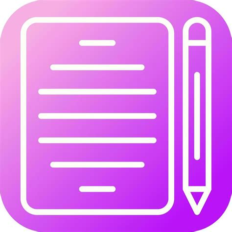 Pencil and paper Vector Icon 26336146 Vector Art at Vecteezy