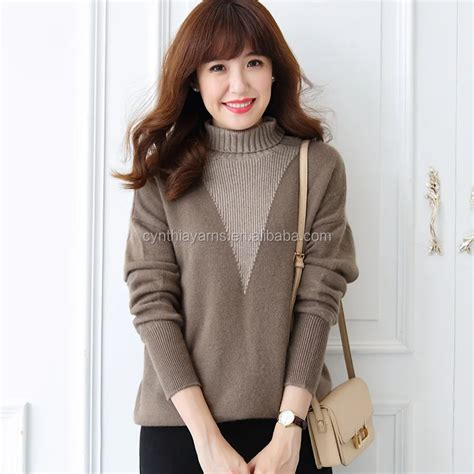 Winter Sweater Women High Collar 100 Pure Cashmere Sweater Female