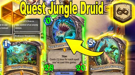 0 Mana 28 20 NEW Yogg Un Goro Quest Druid Is Awesome With Yogg At