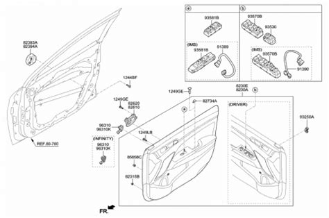 82306 F3010 PKG Genuine Hyundai Panel Assembly Front Door Trim RH